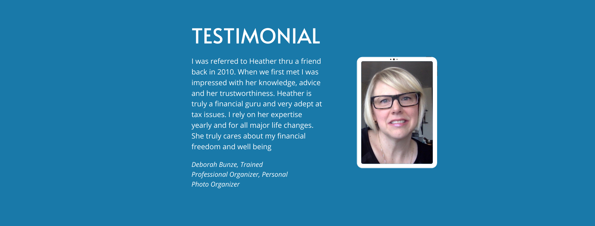 Heather Holjevac Client Testimonial